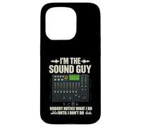 Custodia per iPhone 15 Pro I' m the Sound Guy Funny Audio Engineer Sound Mixing Board