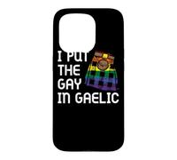 Custodia per iPhone 15 Pro I Put Il Gay In Gaelico Scozzese Kilt Celtic Scotsman Gaelico