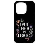 Custodia per iPhone 15 Pro I Put The B In LGBTQ Identità Bi-Orgoglio |-