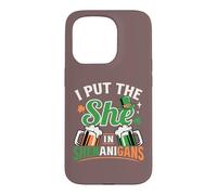 Custodia per iPhone 15 Pro I put the she in Shenanigans, il giorno di San Patrizio