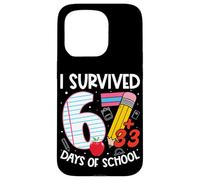 Custodia per iPhone 15 Pro I Survived 67 + 33 Days School Kids Funny 100th Day School