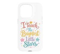 Custodia per iPhone 15 Pro I Teach the Brightest Little Stars: Cute Text School Teacher