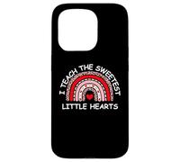 Custodia per iPhone 15 Pro I Teach The Sweetest Hearts Rainbow Teacher Valentine's Day