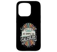 Custodia per iPhone 15 Pro I Wish Life Was As Simple As Calculus Badge Fun