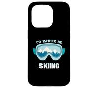 Custodia per iPhone 15 Pro I Would Rather be Ski Goggle Snow Mountain Sport invernali