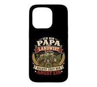 Custodia per iPhone 15 Pro Ich Bin Papa e Landwirt Farm Graphic Mir Angst Ein Tedesco