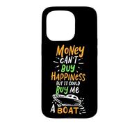 Custodia per iPhone 15 Pro Il denaro non può comprare la felicità ma potrebbe comprarmi una barca