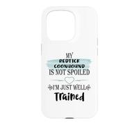 Custodia per iPhone 15 Pro Il mio cane Redtick Coonhound non è viziato solo ben addestrato