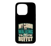 Custodia per iPhone 15 Pro Il mio cardio sta camminando verso la crociera a buffet