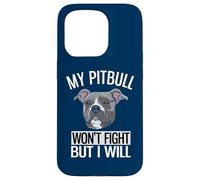 Custodia per iPhone 15 Pro Il mio Pitbull non combatterà ma io sarò American Pitbull Terrier