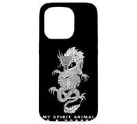 Custodia per iPhone 15 Pro Il mio spirito animale è un drago