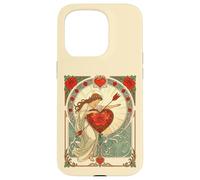 Custodia per iPhone 15 Pro Il peso dell'amore Vintage Art Nouveau Romance