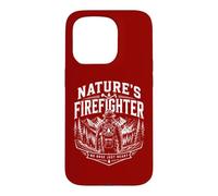 Custodia per iPhone 15 Pro Il pompiere eroe della lotta agli incendi boschivi di Wildland Nature