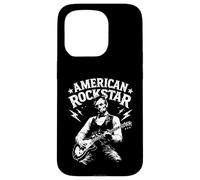 Custodia per iPhone 15 Pro Il presidente Abraham Lincoln Suona la chitarra American Rock Star