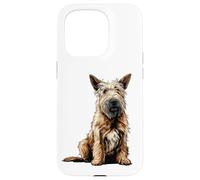 Custodia per iPhone 15 Pro Illustrazione del cane Berger Picard