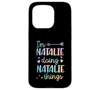 Custodia per iPhone 15 Pro I'm Natalie Doing Natalie Things Nome personalizzato