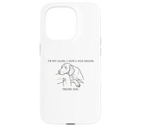 Custodia per iPhone 15 Pro Im Not Alone I Have a 45 lb Shadow Velcro Dog Humor