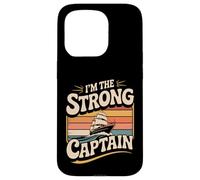 Custodia per iPhone 15 Pro I'm The Strong Captain Capo della nave in barca -