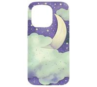 Custodia per iPhone 15 Pro In My Fantasy Era Witchy Green Sage Purple Moon Phases Stars