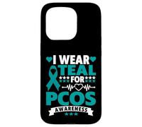 Custodia per iPhone 15 Pro Indosso Teal per la sindrome dell'ovaio policistico della consapevolezza della PCOS