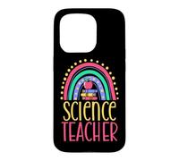 Custodia per iPhone 15 Pro Insegnante di scienze Bohemian Rainbow Estetica sana