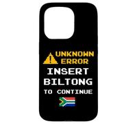 Custodia per iPhone 15 Pro Insert Biltong Retro Funny Error South Africa Braai Dad Joke