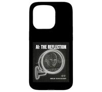 Custodia per iPhone 15 Pro Intelligenza Artificiale Mirror Dati Self Cyberpunk AI grande