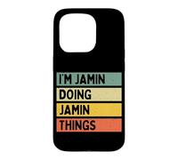 Custodia per iPhone 15 Pro Io sono Jamin Doing Jamin Things Divertente Citazione Personalizzata