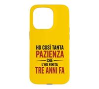 Custodia per iPhone 15 Pro Ironica e divertente. Ho finito la pazienza stampa nera