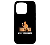 Custodia per iPhone 15 Pro Ispeziono cosa ti aspetti Tecnici di controllo qualità divertenti