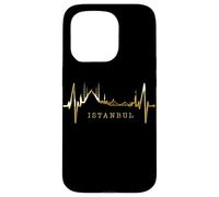 Custodia per iPhone 15 Pro Istanbul Skyline Battito del Cuore Turchia Moschea Istanbul