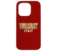 Custodia per iPhone 15 Pro Italia, campagna, paesaggio, dentro, toscana, grassetto, lettere