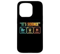 Custodia per iPhone 15 Pro It's Science Bruh Periodic Table of Elements Funny Meme