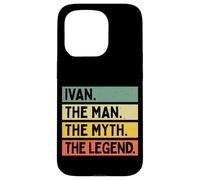 Custodia per iPhone 15 Pro Ivan L'uomo Il mito La leggenda Divertente Citazione Personalizzata