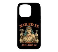 Custodia per iPhone 15 Pro Jael Nailed It Funny Bible Story Vintage