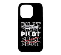 Custodia per iPhone 15 Pro Jet pilota aereo e operaio dell'aviazione Capitano Co-Pilot Crew