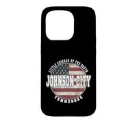 Custodia per iPhone 15 Pro Johnson Città Tennessee, Vintage bandiera americana