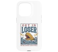 Custodia per iPhone 15 Pro Jonah and the Whale Funny Christian Bible Story God