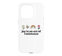 Custodia per iPhone 15 Pro Joy is an Act of Resistance Rainbow Pride Month Human Rights