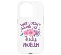Custodia per iPhone 15 Pro Judy Personalized Cute Flower Girls Judy Name