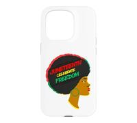 Custodia per iPhone 15 Pro Juneteenth Celebrate Freedom Black Girl Magic Melanin Women