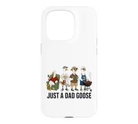 Custodia per iPhone 15 Pro Just A Dad Goose - Divertente design umoristico con padre