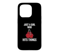 Custodia per iPhone 15 Pro Just a Girl Who Hits Things - Guantoni da boxe da donna