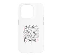 Custodia per iPhone 15 Pro Just a Girl Who Loves an Octopus Cute Octopus