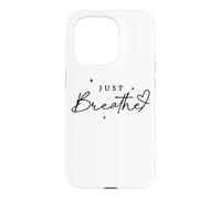 Custodia per iPhone 15 Pro Just Breathe Mindfulness Yoga sollievo dall'ansia