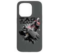 Custodia per iPhone 15 Pro Justice League Batman & Superman Tag Team