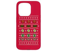Custodia per iPhone 15 Pro Justice League Justice Shields Christmas Sweater