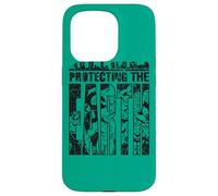 Custodia per iPhone 15 Pro Justice League Protecting The Earth