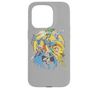 Custodia per iPhone 15 Pro Justice League Spin Circle Fight