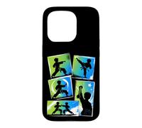 Custodia per iPhone 15 Pro Karate Arti Marziali Campione Nero Cintura Kid